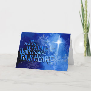 Kerstkaart voor christenen kaart