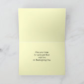 Kerstkaart voor dankzegging over de mijlen heen feestdagen kaart (Binnen)