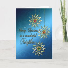 Kerstkaart voor de buren feestdagen kaart