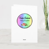 Kerstkaart voor de Donor van het Orgaan Feestdagen Kaart (Achterkant)