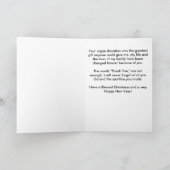 Kerstkaart voor de Donor van het Orgaan Feestdagen Kaart (Binnen)