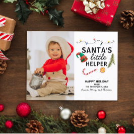 Kerstkaart voor de eerste kerst van je baby feestdagenkaart