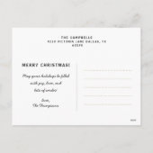 Kerstkaart voor de eerste kerst van je baby feestdagenkaart (Achterkant)