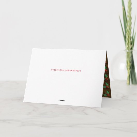 Kerstkaart voor de familie | Grappige velociraptor Feestdagen Kaart (Achterkant)