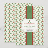 Kerstkaart voor de feestdagen (Voorkant / Achterkant)