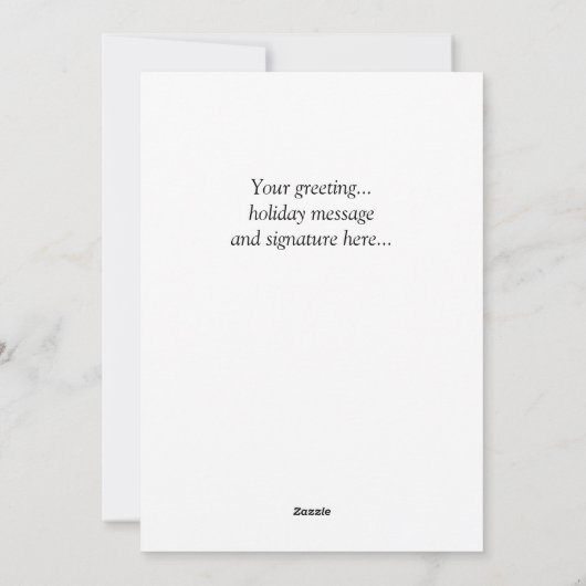 Kerstkaart voor de golfliefhebber (Achterkant)