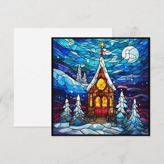 Kerstkaart voor de kerk (Voorkant / Achterkant)