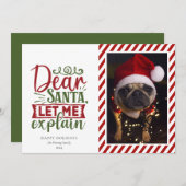 Kerstkaart voor de Kerstman (Voorkant / Achterkant)