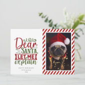 Kerstkaart voor de Kerstman (Staand voorkant)