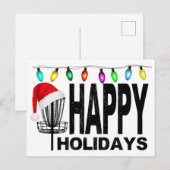 kerstkaart voor de kerstman met het Golf-mandje Uitnodiging Briefkaart (Voorkant / Achterkant)