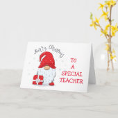 KERSTKAART VOOR DE LERAAR KAART (Gele Bloem)