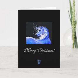 Kerstkaart voor de Minnaars van het Paard Feestdagen Kaart
