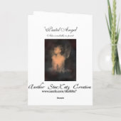 kerstkaart voor de nabestaanden feestdagen kaart (Achterkant)