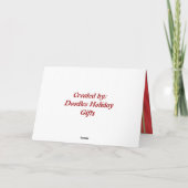 Kerstkaart voor de trein feestdagen kaart (Achterkant)