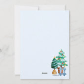 Kerstkaart voor de voordeur met verhuisbericht (Achterkant)