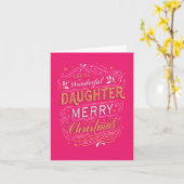 kerstkaart - voor dochter kaart (Gele Bloem)