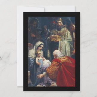 Kerstkaart voor Driekoningen Notitiekaartje