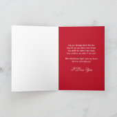 Kerstkaart voor Echtgenoot Feestdagen Kaart (Binnen)