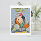 Kerstkaart voor een dierbare kaart (Staand voorkant)