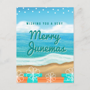 Kerstkaart voor een vrolijk Junemas Briefkaart