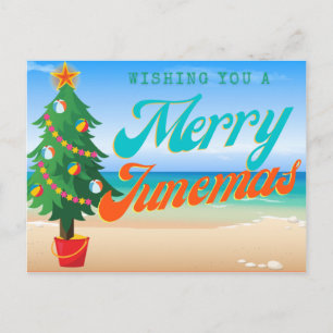 Kerstkaart voor een vrolijk Junemas Briefkaart