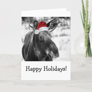 Kerstkaart voor eland. feestdagen kaart