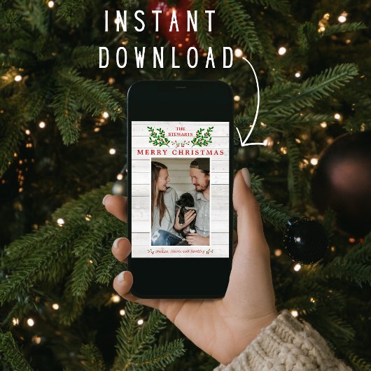 Kerstkaart voor familie