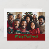 kerstkaart voor familie feestdagenkaart (Voorkant / Achterkant)