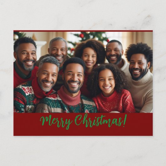 kerstkaart voor familie feestdagenkaart (Voorkant)