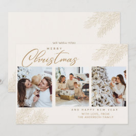 Kerstkaart voor familie met foto kaart