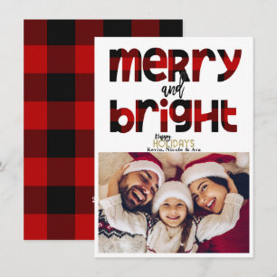 Kerstkaart voor familie met Kerstfoto Kaart