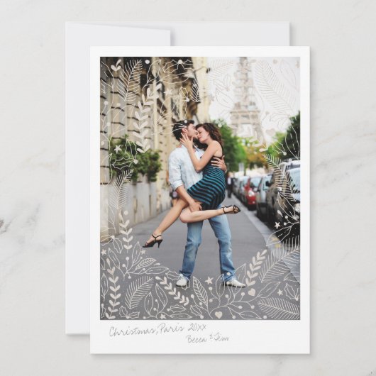 Kerstkaart voor feestdagen (Voorkant)