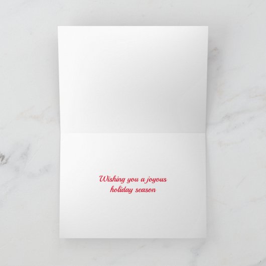 kerstkaart voor feestdagen (Binnen)