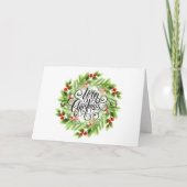 kerstkaart voor feestdagen (Voorkant)