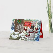 kerstkaart voor feestdagen