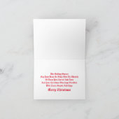 kerstkaart voor feestdagen kaart (Binnen)