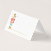 kerstkaart voor gebarsten gasten visitekaartje (Achterkant)