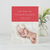 Kerstkaart voor geboorte (Staand voorkant)