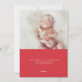 Kerstkaart voor geboorte (Achterkant)