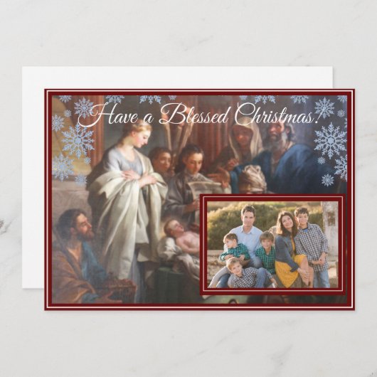  kerstkaart voor geboorte (Voorkant / Achterkant)