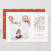 Kerstkaart voor geboorte (Voorkant / Achterkant)