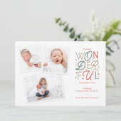 Kerstkaart voor geboorte (Staand voorkant)