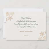 Kerstkaart voor gelukkig gezin kaart (Achterkant)