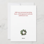 Kerstkaart voor gelukkige golfer (Achterkant)