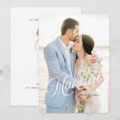 Kerstkaart voor getrouwde en heldere Pas getrouwd Kaart (Voorkant / Achterkant)