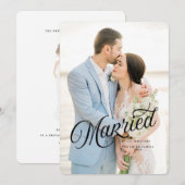 Kerstkaart voor getrouwde en heldere Pas getrouwd Kaart (Voorkant / Achterkant)
