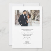 Kerstkaart voor getrouwde en heldere Pas getrouwd Kaart (Achterkant)