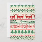 Kerstkaart voor gezin van 3 - Plat (Achterkant)