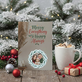 Kerstkaart voor gezinsfoto kaart