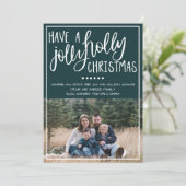 Kerstkaart voor gezinsfoto's met Kerstmis (Staand voorkant)